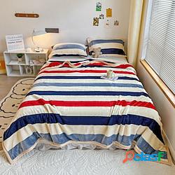 Coperte e plaid, A strisce Flanella Vello Riscaldatori