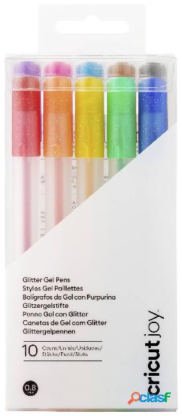 Cricut Joy™ Glitzer Gel 0,8mm, 10er Set di pennini Blu,