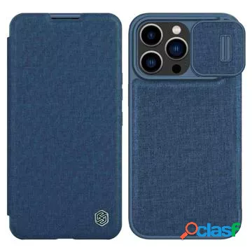 Custodia Flip Nillkin Qin Pro Series per iPhone 14 Pro - Blu