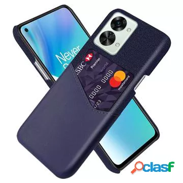 Custodia KSQ OnePlus Nord 2T con tasca per carte - blu