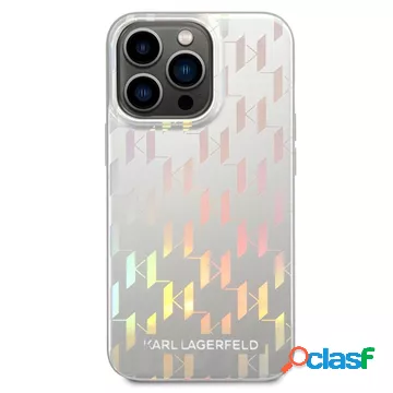 Custodia Karl Lagerfeld Iridescent Monogram per iPhone 14