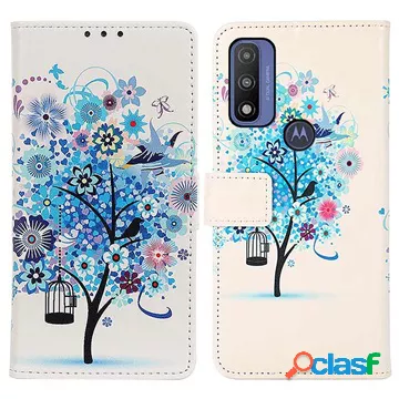 Custodia a Portafoglio Glam Series Motorola G Pure - Albero