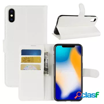 Custodia a portafoglio testurizzata per iPhone XS Max con
