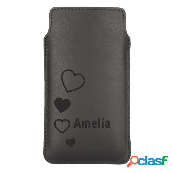 Custodia cellulare in pelle - M