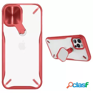 Custodia ibrida Nillkin Cyclops per iPhone 12/12 Pro - rossa