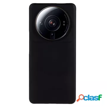 Custodia in Plastica Gommata per Xiaomi 12S Ultra - Nera