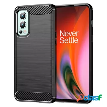 Custodia in TPU spazzolato OnePlus Nord 2 5G - Fibra di