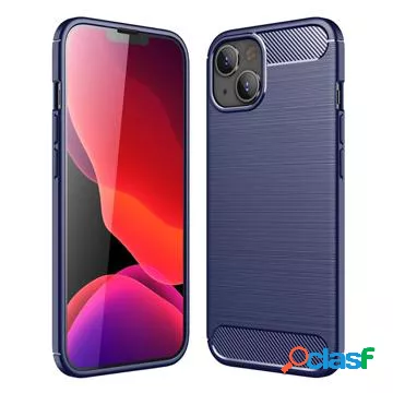 Custodia in TPU spazzolato per iPhone 14 Plus - Fibra di