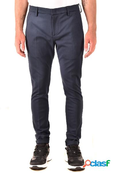 DONDUP PANTALONI UOMO UP235JSE108XXXDU890 VISCOSA BLU