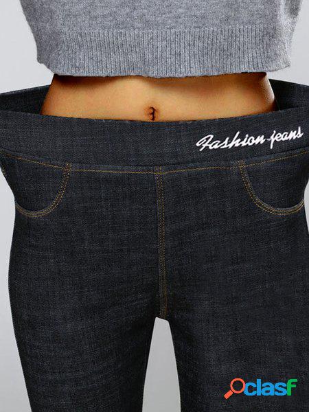 Denim Stretto Casuale Jeans