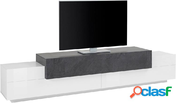 Dieresi - Mobile porta tv in legno colore bianco lucido 3