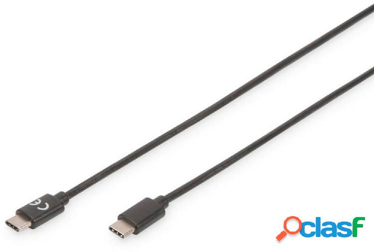 Digitus Cavo USB USB 2.0 Spina USB-C®, Spina USB-C® 3.00 m