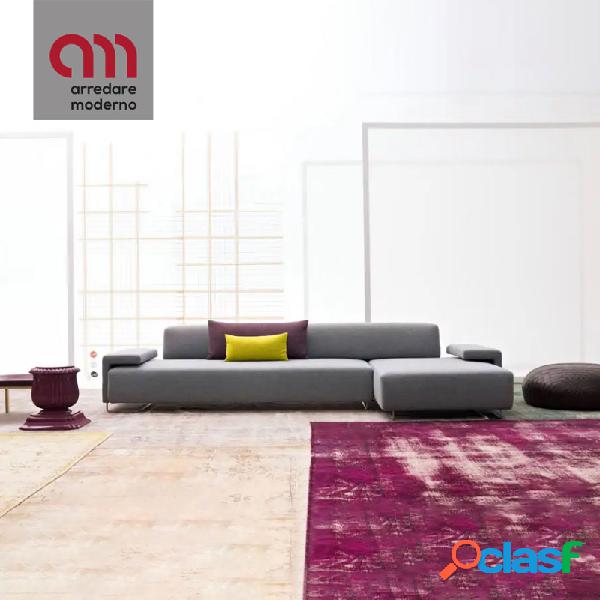 Divano Lowland Moroso angolare con chaise longue