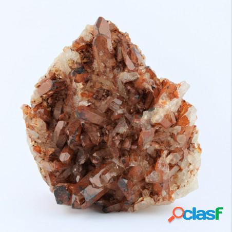 Drusa quarzo ematoide alta qualità minerali cristalli punta