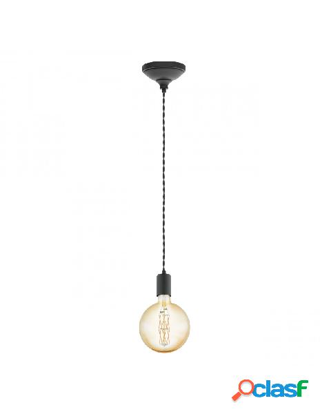 Eglo - lampada a sospensione in metallo yorth nero