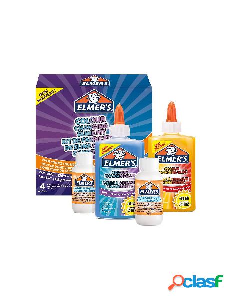 Elmers color changing slime kit: contenente 2 flaconi di