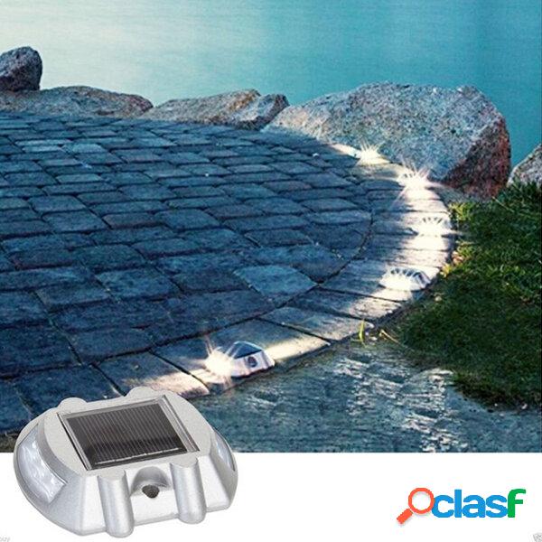 Energia solare bianco 6 LED stradali luci vialetto percorso
