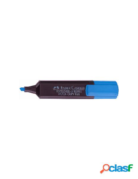 Evidenziatore azzurro punta a scalpello (tratto 1, 2, 5mm) -