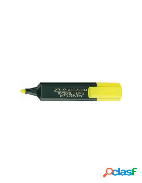 Evidenziatore giallo punta a scalpello (tratto 1, 2, 5mm) -