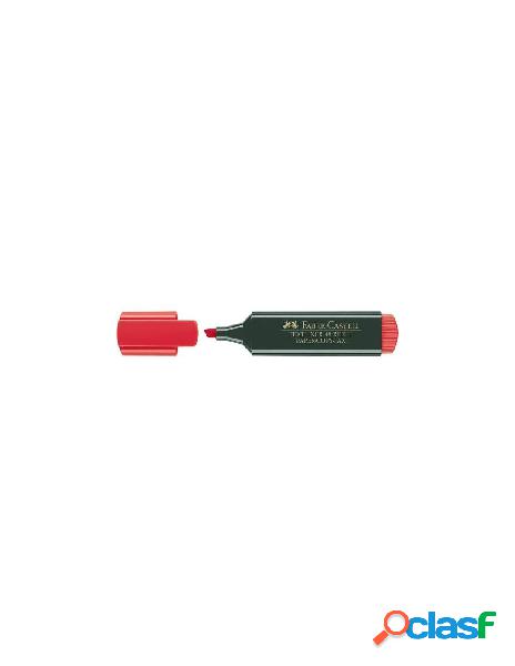Evidenziatore rosso punta a scalpello (tratto 1, 2, 5mm) -