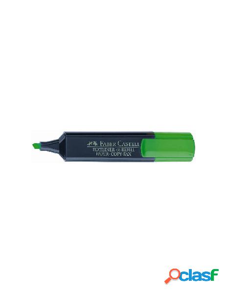 Evidenziatore verde punta a scalpello (tratto 1, 2, 5mm) -