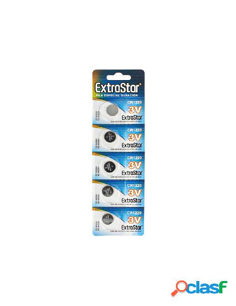 Extrastar - pila batteria a bottone extrastar cr1220 3v