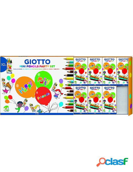 F.i.l.a. - giotto party set 10 scatoline da 6 mini matite