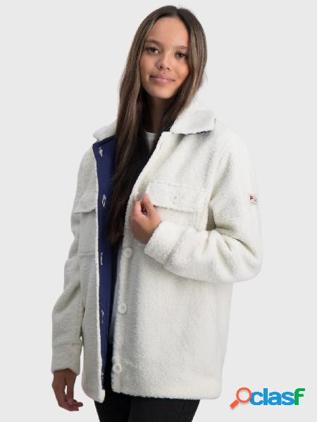 FILA Giacca BUTOW SHERPA effetto pelliccia Teddy Ecrù