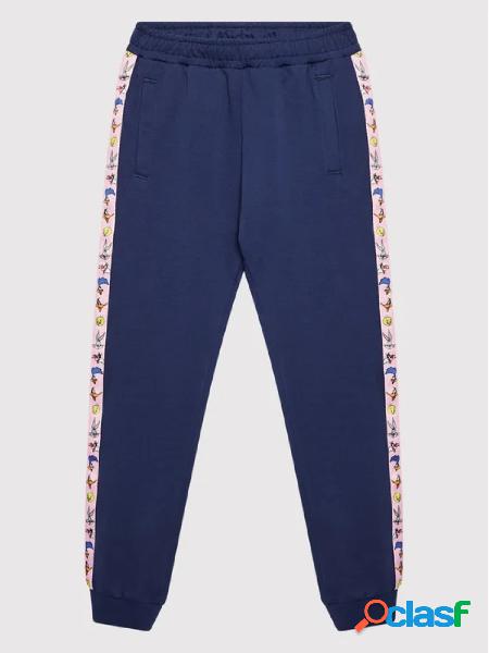 FILA pantalone LAHNAU di tuta con bande laterali BLU
