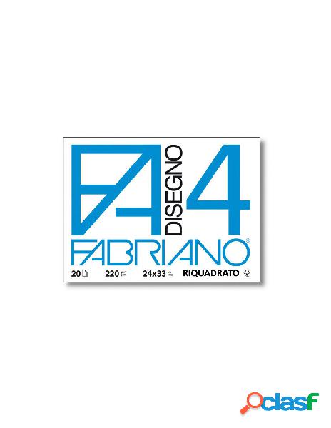 Fabriano - blocco f4 24x33 liscio riquadrato 20 fogli cf.10
