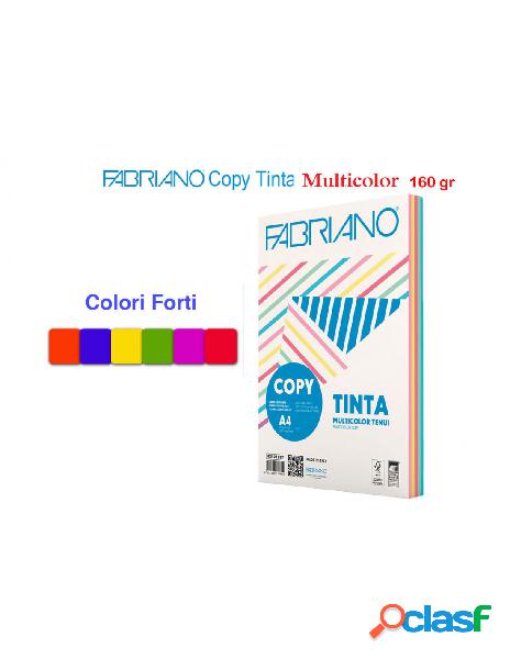 Fabriano - risma carta copy tinta 160gr a4 multicolor 100