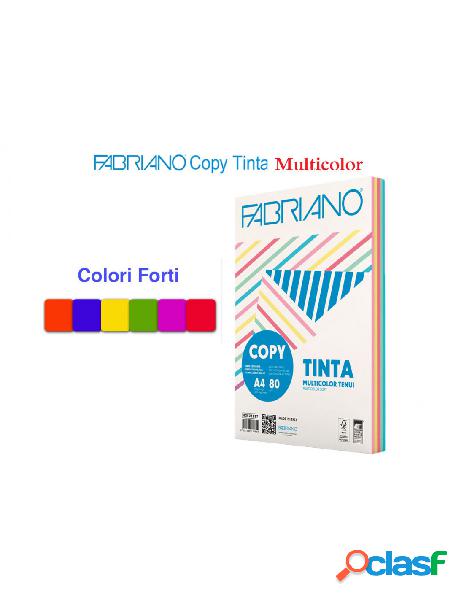 Fabriano - risma carta copy tinta a4 80gr multicolor forti