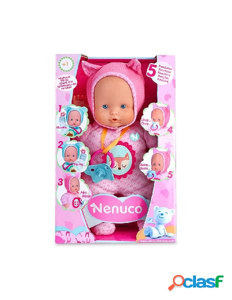 Famosa - nenuco soft 700014781bambola 5 funzioni 30 cm rosa