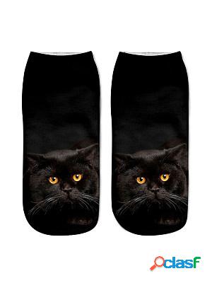 Fashion Animal Cat Print Socks