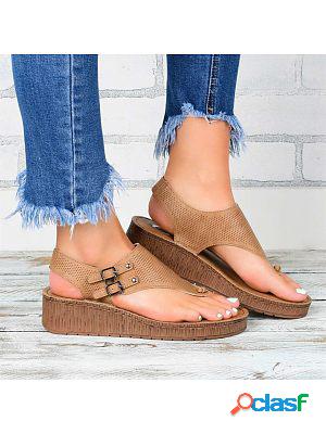 Fashion Cutout Flat Sandals