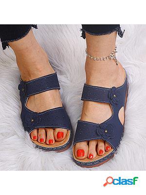 Fashion Floral Wedge Sandals