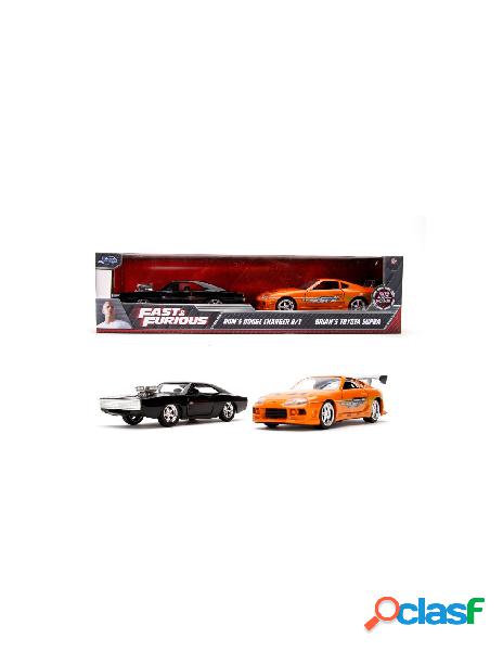 Fast & furious twin pack 1:32 1970 dodge charger & toyota