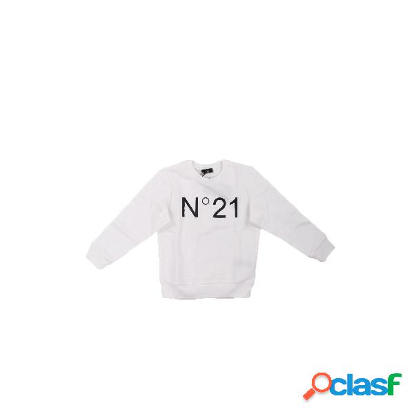 Felpa Unisex Junior N21 Bianco Logo