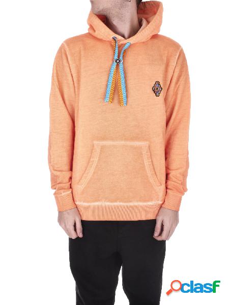 Felpa Uomo MARCELO BURLON COUNTY OF MILAN Orange Sunset