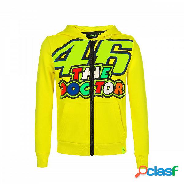 Felpa bambino VR46 46 THE DOCTOR STRIPES Giallo Fluo