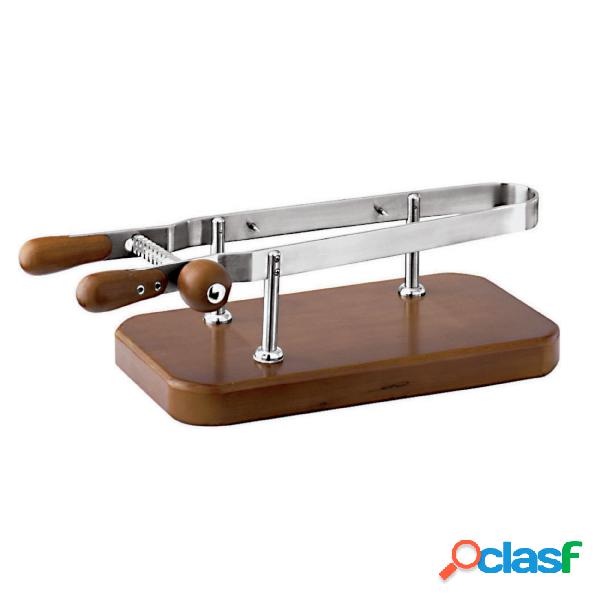 Ferma Prosciutto Base Legno, 45x24xh 16 cm Kg 4,5 - peso