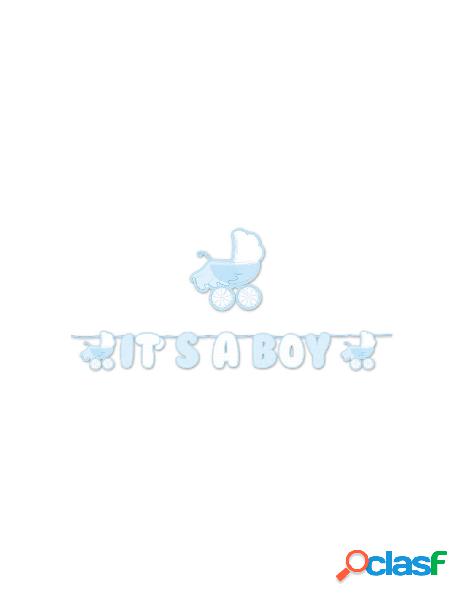 Festone kit scritta maxi it s a boy cm.600 bambino