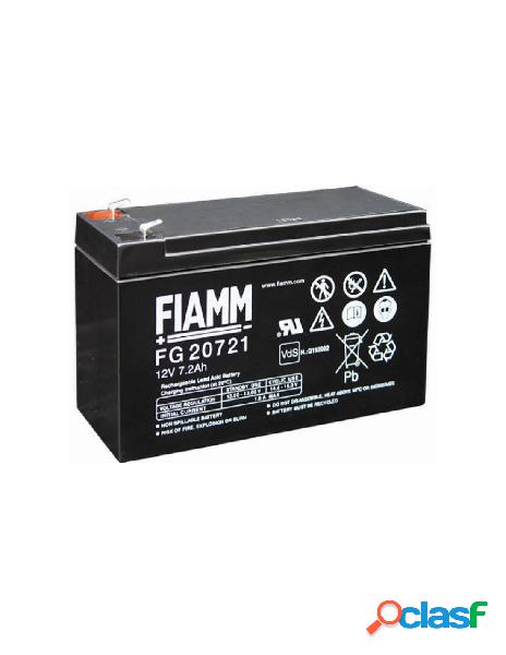 Fiamm - batteria al piombo 12v 7,2ah (faston 4,8mm)