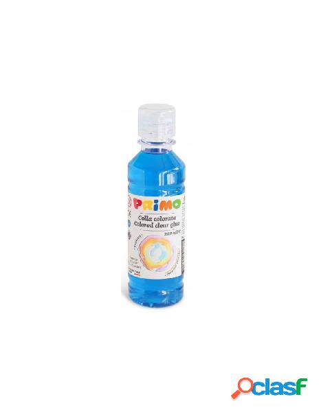 Flacone 240ml colla ad acqua colorata colore blu