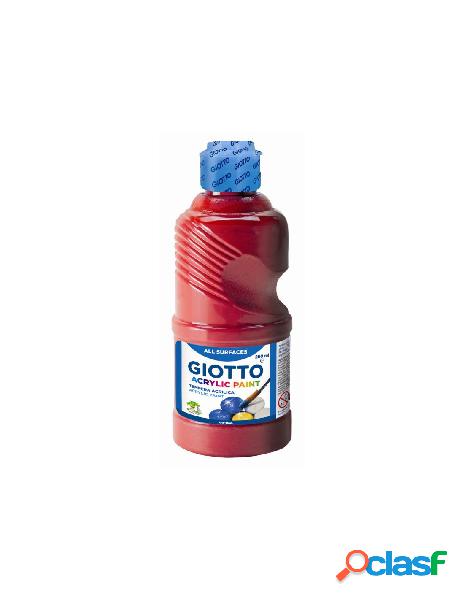 Flacone 250ml giotto acrylic rosso