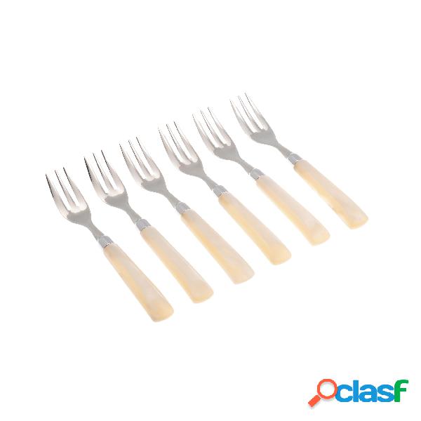 Forchettine da Dolce set da 6 pezzi GIADA in acciaio inox