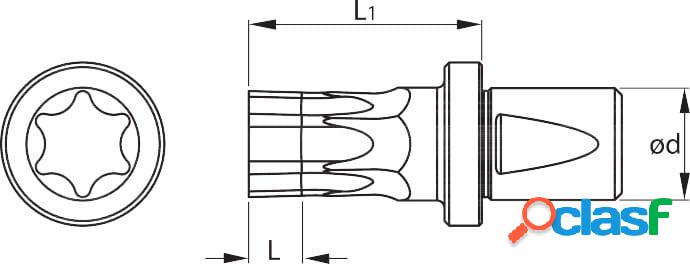 GARANT - Broccia per viti Torx ⌀ d = 16 mm