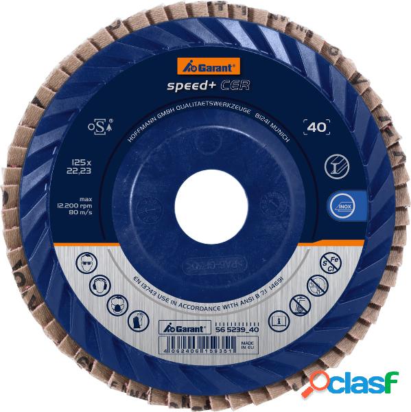 GARANT - Disco abrasivo lamellare speed+ CER piatto, ⌀ 125