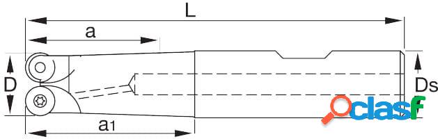 GARANT - Fresa a copiare (RD..07) 0° negativo codolo Weldon
