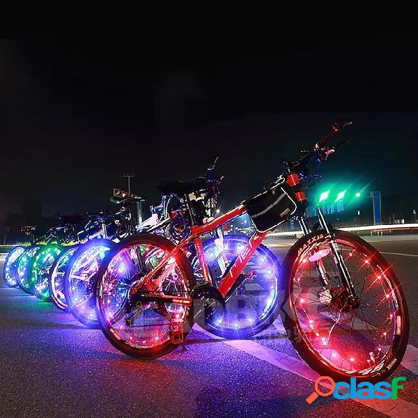 GUIDATO Luce per bici Tappo della valvola Luci lampeggianti